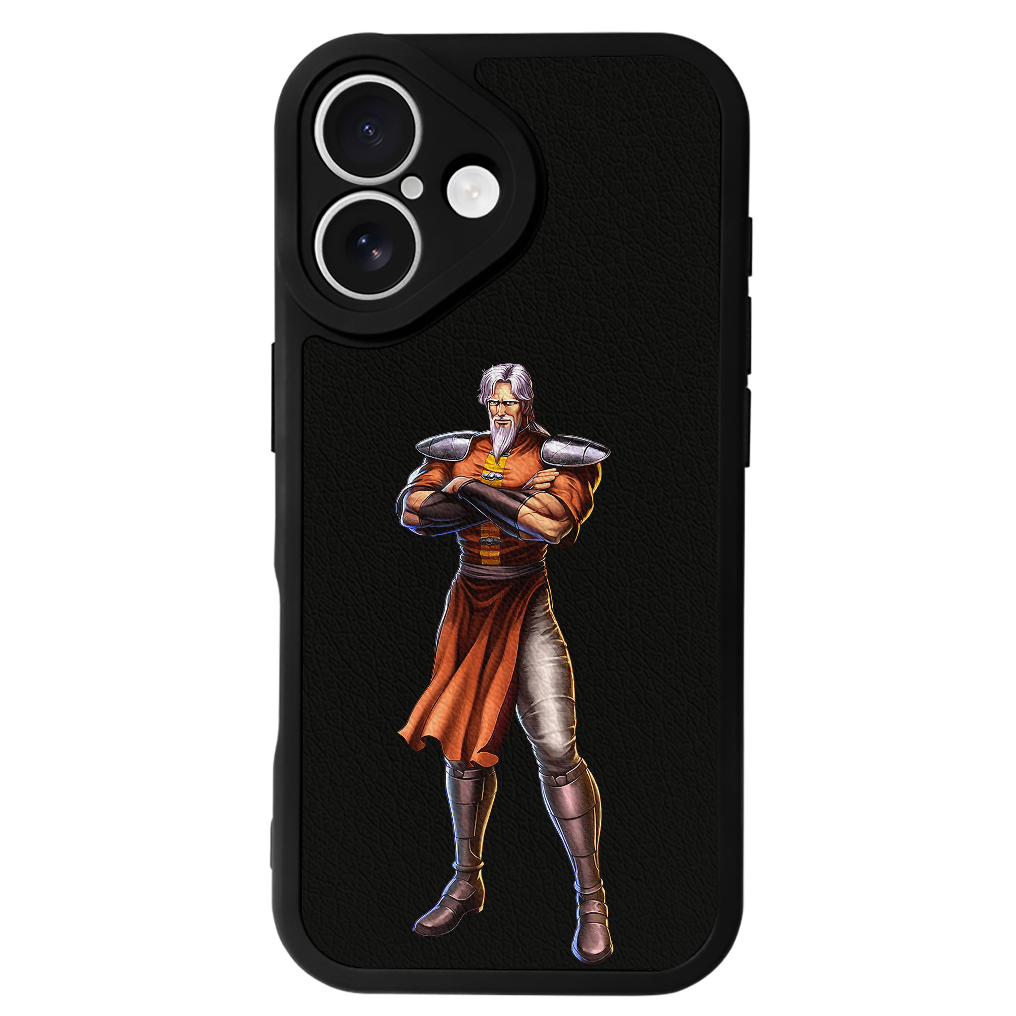 （画像用） 北斗の拳 Fist of the North Star 【iPhone 16シリーズ対応】シリコンスマホケース（レザー調） 材質：シリコン